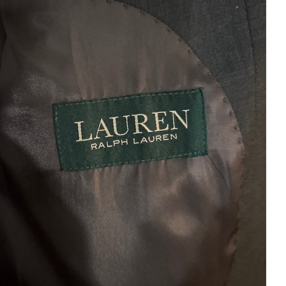 Lauren Ralph Lauren Men's Charcoal Gray Suit Blazer Pants Size 48R - Picture 2 of 5